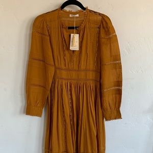 Doen Vicia dress in Yellow Jasper